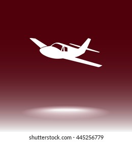 Airplane sign icon, vector illustration. Flat design style
