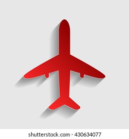 Airplane sign illustration