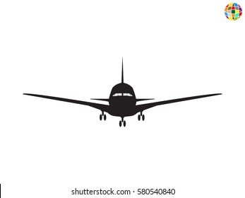 airplane, sign, symbol, vector illustration eps10