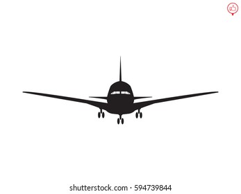 airplane, sign, symbol, vector illustration eps10
