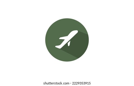 Airplane sign vector design template
