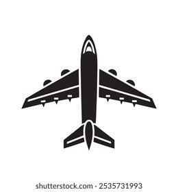 Airplane sign vector illustration, Plane icon vector for web and mobile app, Flight transport symbol. Travel sign. Aeroplane clipart, Plane icon set isolated. Plane icon black, Fly symbol isolated