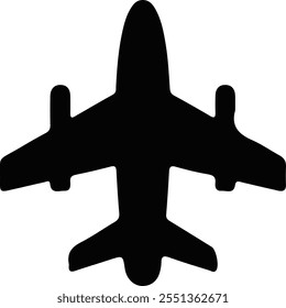 Airplane sign vector illustration, Plane icon vector for web and mobile app, Flight transport symbol. Travel sign. Aeroplane clipart, Plane icon set isolated. Plane icon black, Fly symbol isolated.