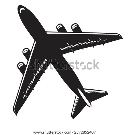Airplane sign vector illustration, Plane icon vector for web and mobile app, Flight transport symbol. Travel sign. Aeroplane clipart, Plane icon set isolated. Plane icon black, Fly symbol isolated.