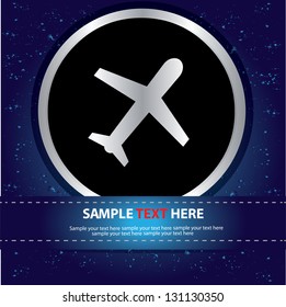 Airplane Sign,vector