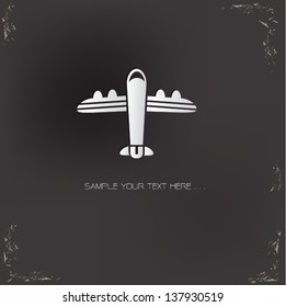 Airplane sign,vector