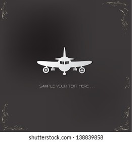 Airplane sign,vector