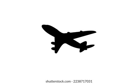 Airplane silhouette high quality vector