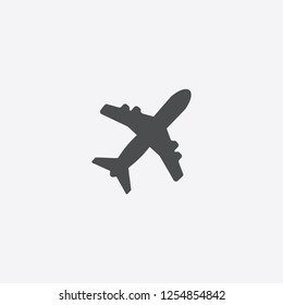 airplane silhouette icon