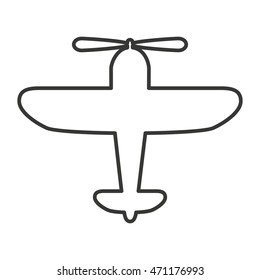 airplane silhouette isolated icon vector illustration design