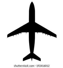 Airplane silhouette- Vector