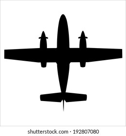 Airplane silhouette- Vector