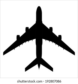 Airplane silhouette- Vector
