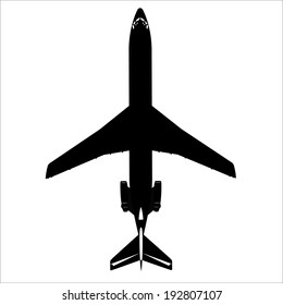 Airplane silhouette- Vector