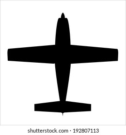 Airplane silhouette- Vector