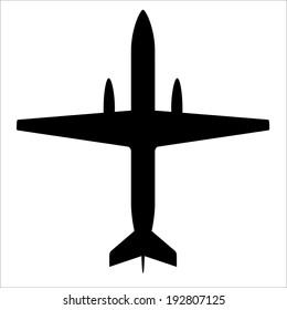 Airplane silhouette- Vector