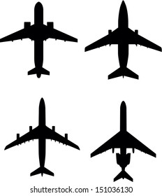 airplane silhouettes