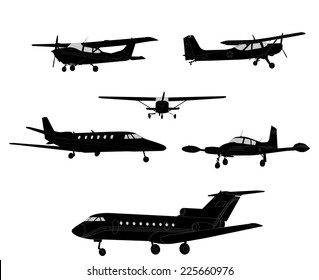 airplane silhouettes