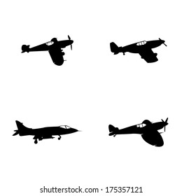 Airplane silhouettes 5