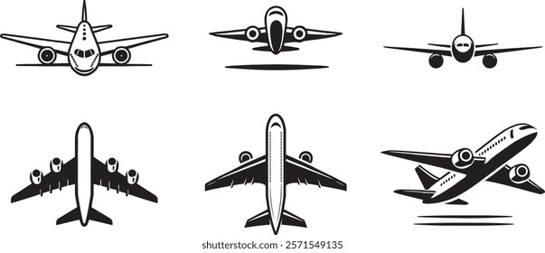 Airplane Silhouettes Collection for Designers