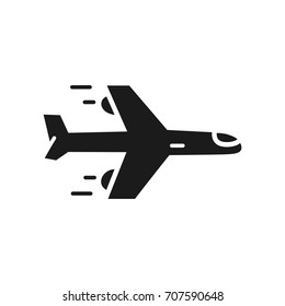 airplane, simple icon