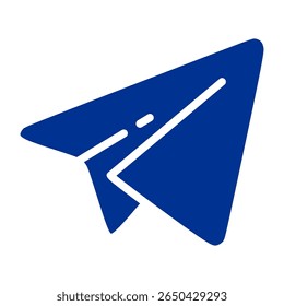 Airplane Simple Icon Vector Illustration Concept