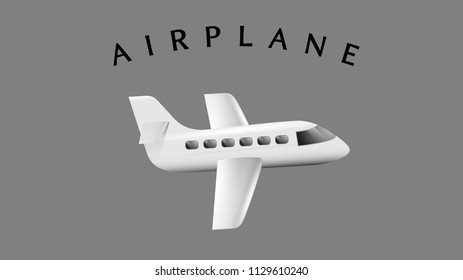 Airplane simple illustration