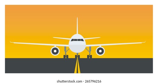 airplane simple illustration