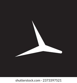 airplane simple logo icon design.