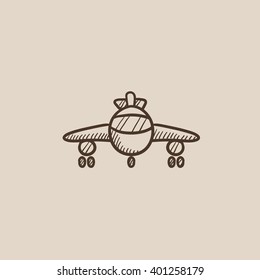 Icono de esbozo del avión.