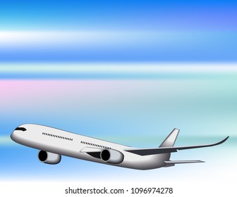 Airplane in the sky