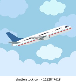 Airplane in the sky
