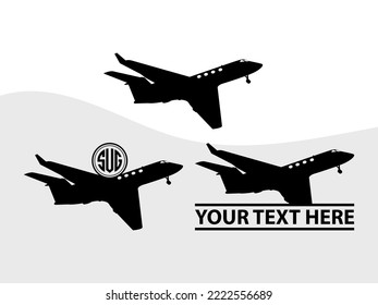 Airplane SVG Printable Vector Illustration