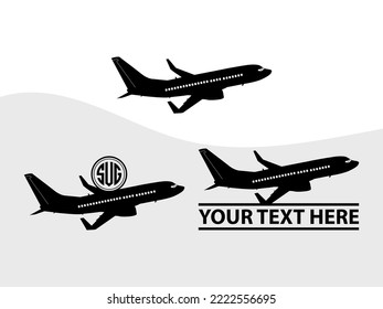 Airplane SVG Printable Vector Illustration