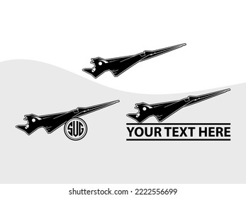 Airplane SVG Printable Vector Illustration