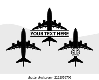 Airplane SVG Printable Vector Illustration