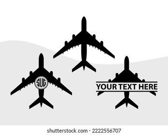 Airplane SVG Printable Vector Illustration