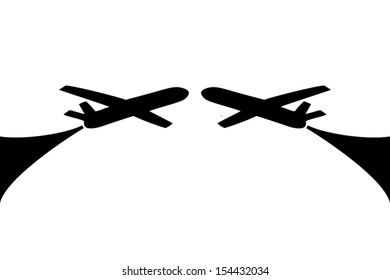 Airplane symbol design 