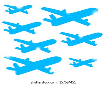 Airplane symbol design 
