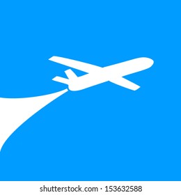 Airplane symbol design. vector 