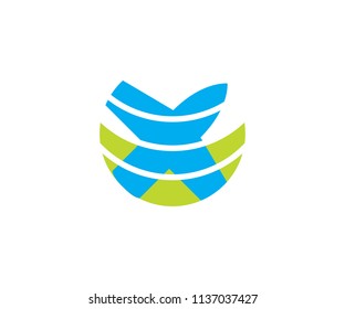 Airplane symbol fly wing, aircraft icon drone