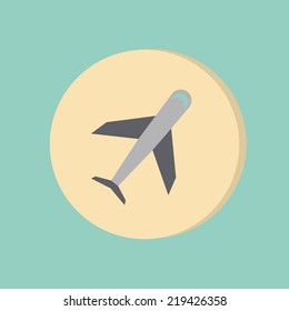 airplane symbol . icon of air travel