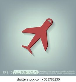 airplane symbol . icon of air travel