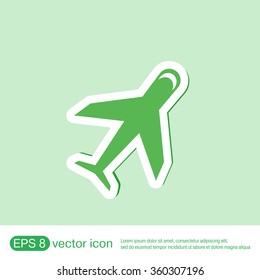airplane symbol . icon of air travel