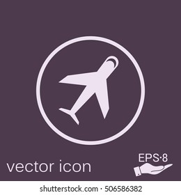 airplane symbol . icon of air travel