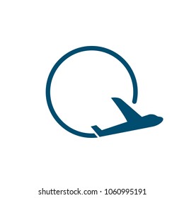 Airplane Symbol. Icon. Logo. vector eps 10.