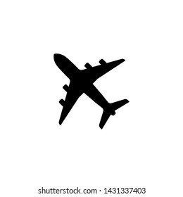 Airplane symbol icon vector illustration