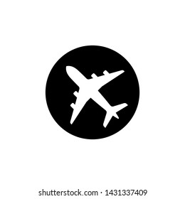 Airplane symbol icon vector illustration