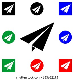 Airplane symbol. Plane sign