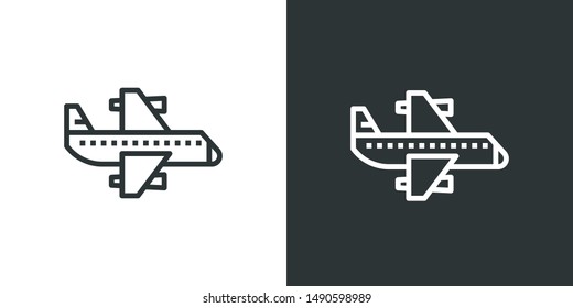 Airplane Symbol Sign Icon Vector